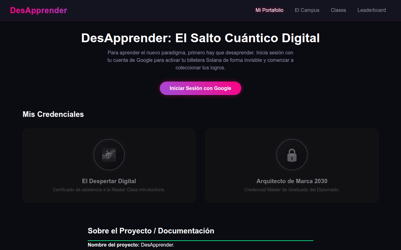 Captura de DesApprender